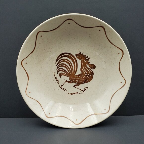 Royal China Early Morn Round Vegetable Bowl Royal China USA Rooster Serving Bowl